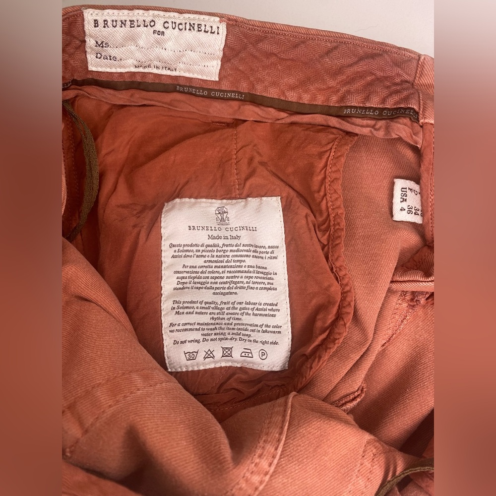 Brunello Cucinelli Terracotta Pants - Picture 7 of 9